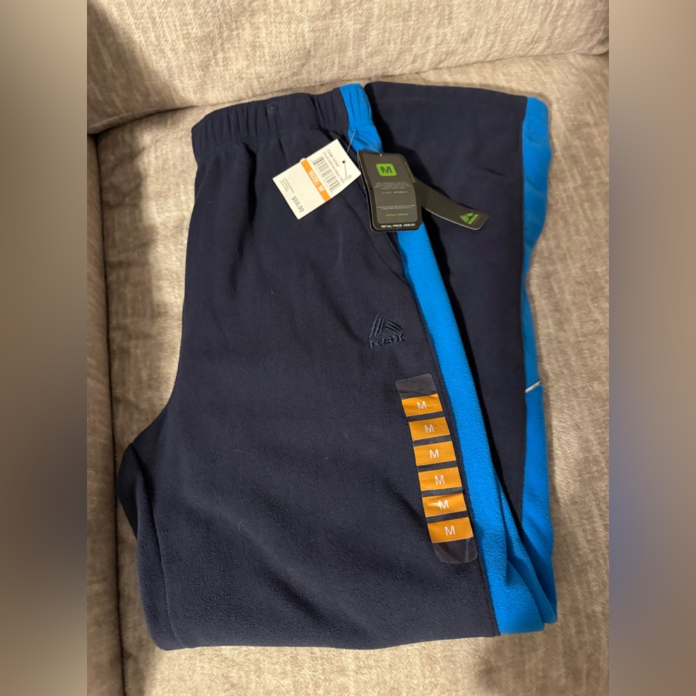 Reebok Navy Blue Fleece Sweatpants.